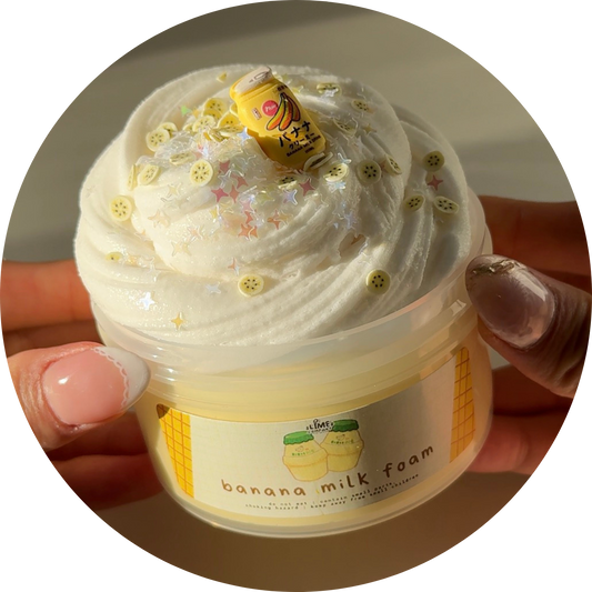 Banana Milk Foam DIY