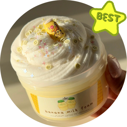 Banana Milk Foam DIY