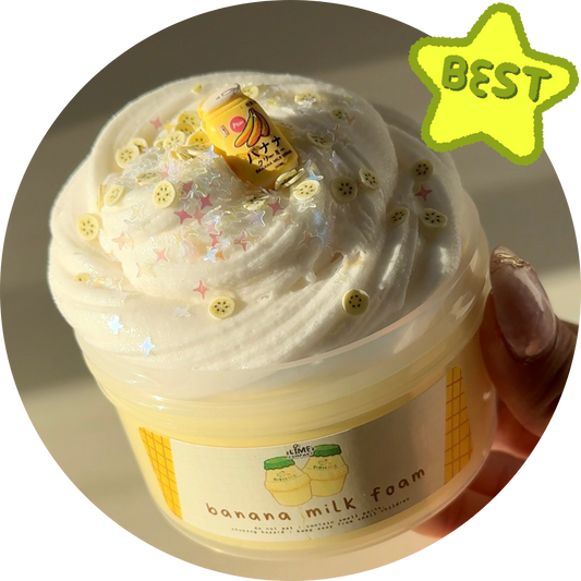 Banana Milk Foam DIY