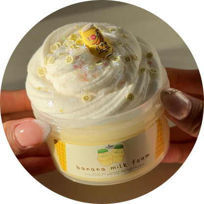 Banana Milk Foam DIY