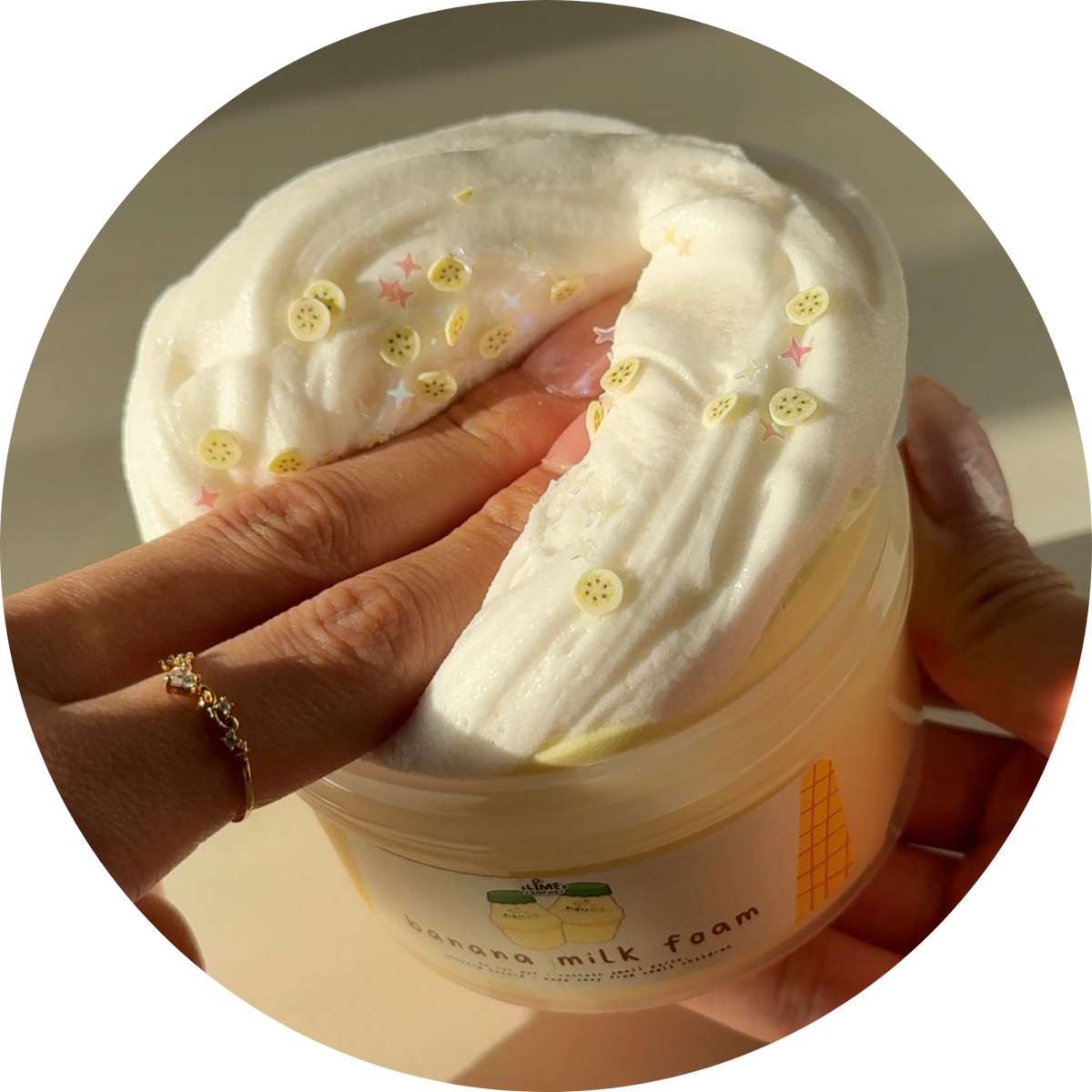 Banana Milk Foam DIY