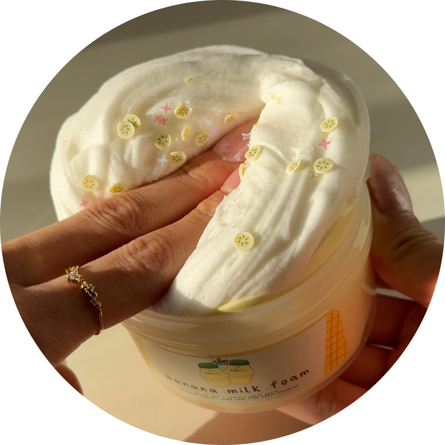 Banana Milk Foam DIY