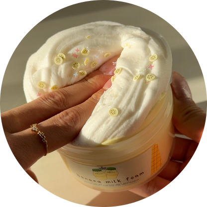 Banana Milk Foam DIY