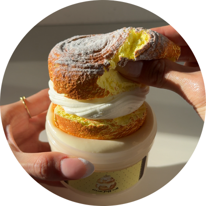 Cream Puff Roll DIY Clay Slime Kit