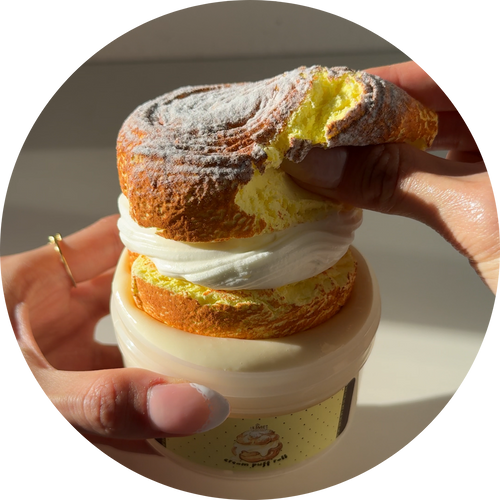 Cream Puff Roll DIY Clay Slime Kit