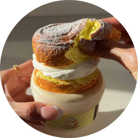 Cream Puff Roll DIY Clay Slime Kit