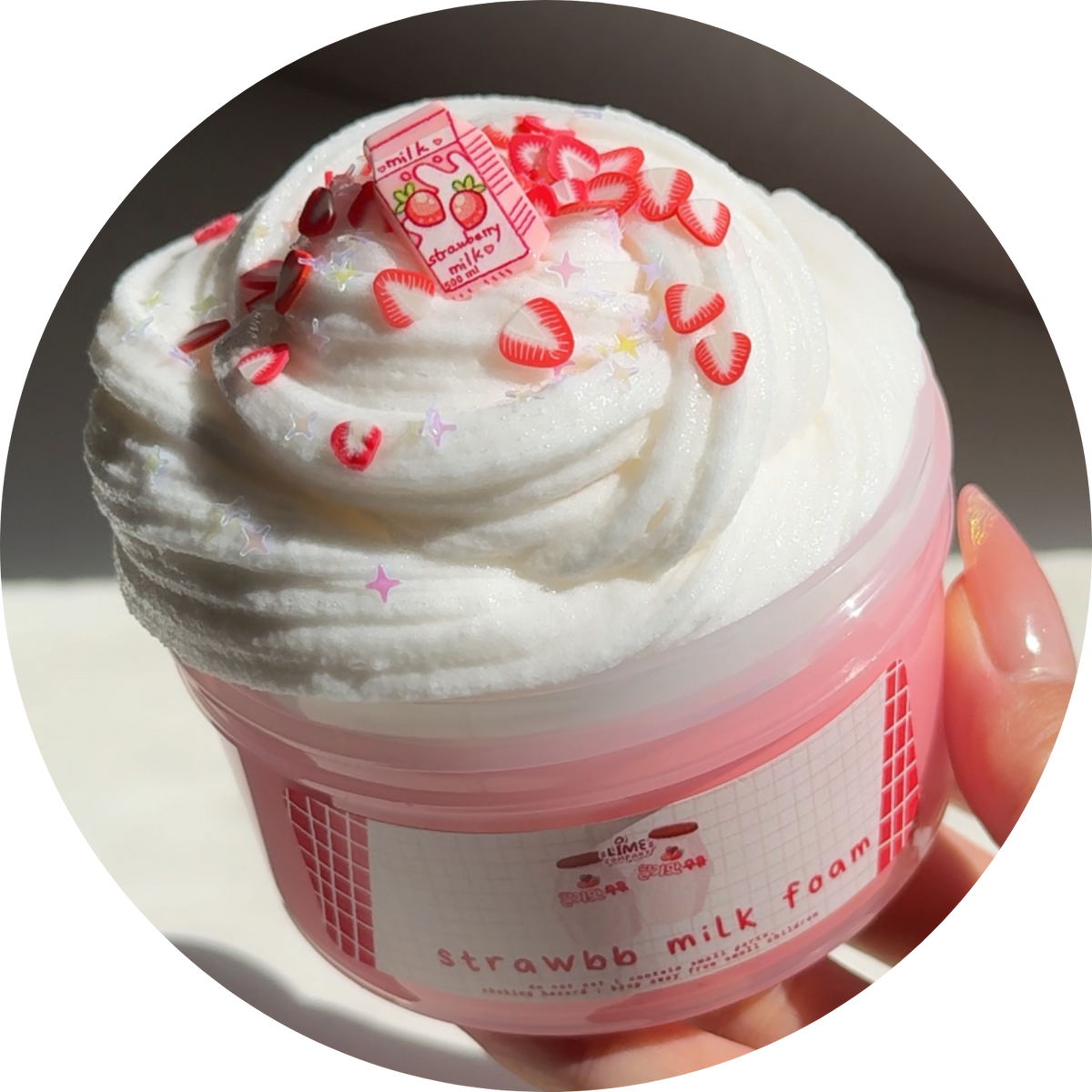 Strawberry Milk Foam
