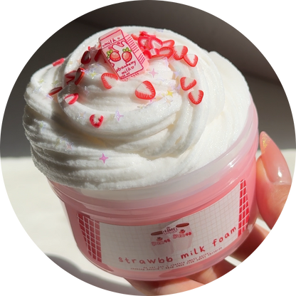 Strawberry Milk Foam
