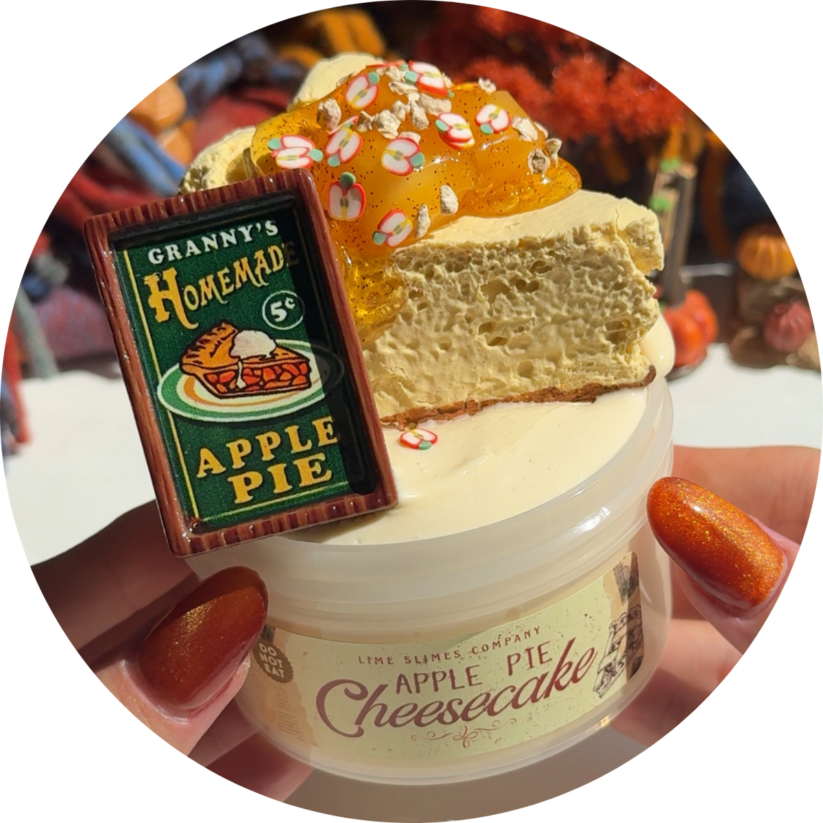 Apple Pie Cheesecake DIY Clay Slime Kit