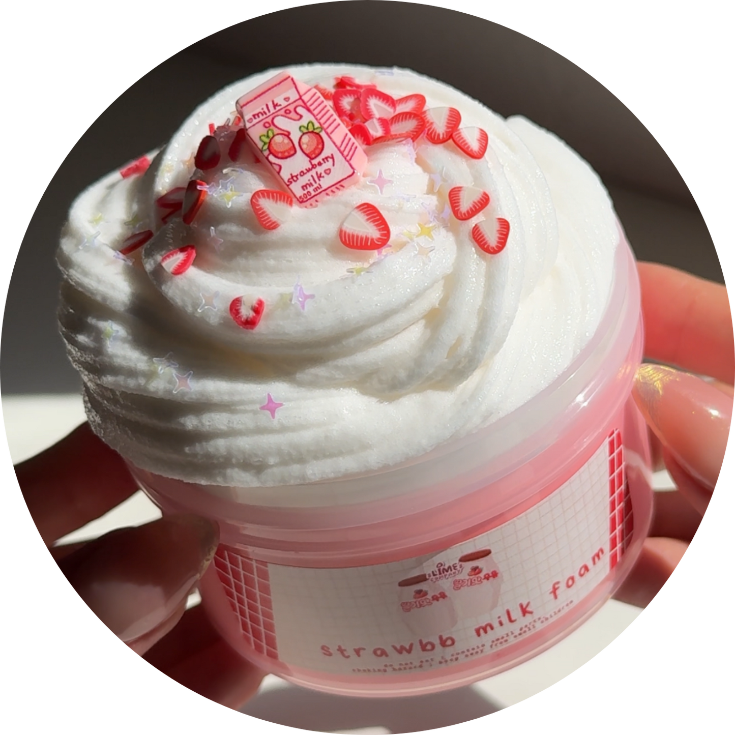 Strawberry Milk Foam
