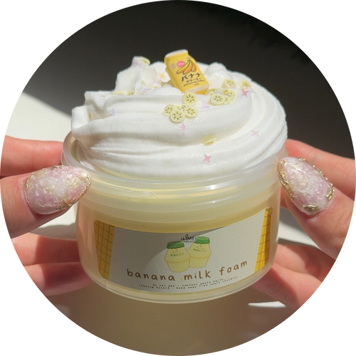 Banana Milk Foam DIY