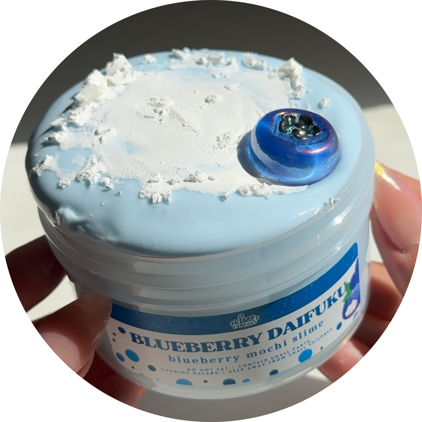 Blueberry Daifuku (blueberry mochi)